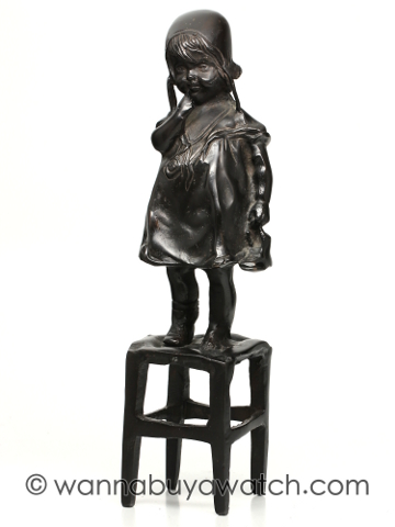 Bronze Sulpture of Charming Little Girl