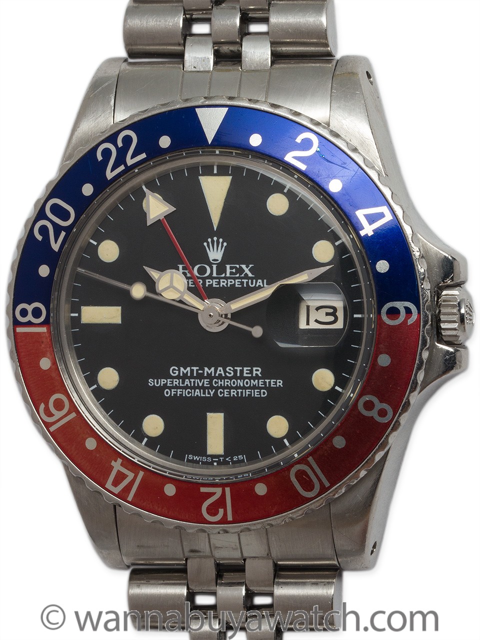 Rolex SS GMT ref 1675 circa 1978 with papers