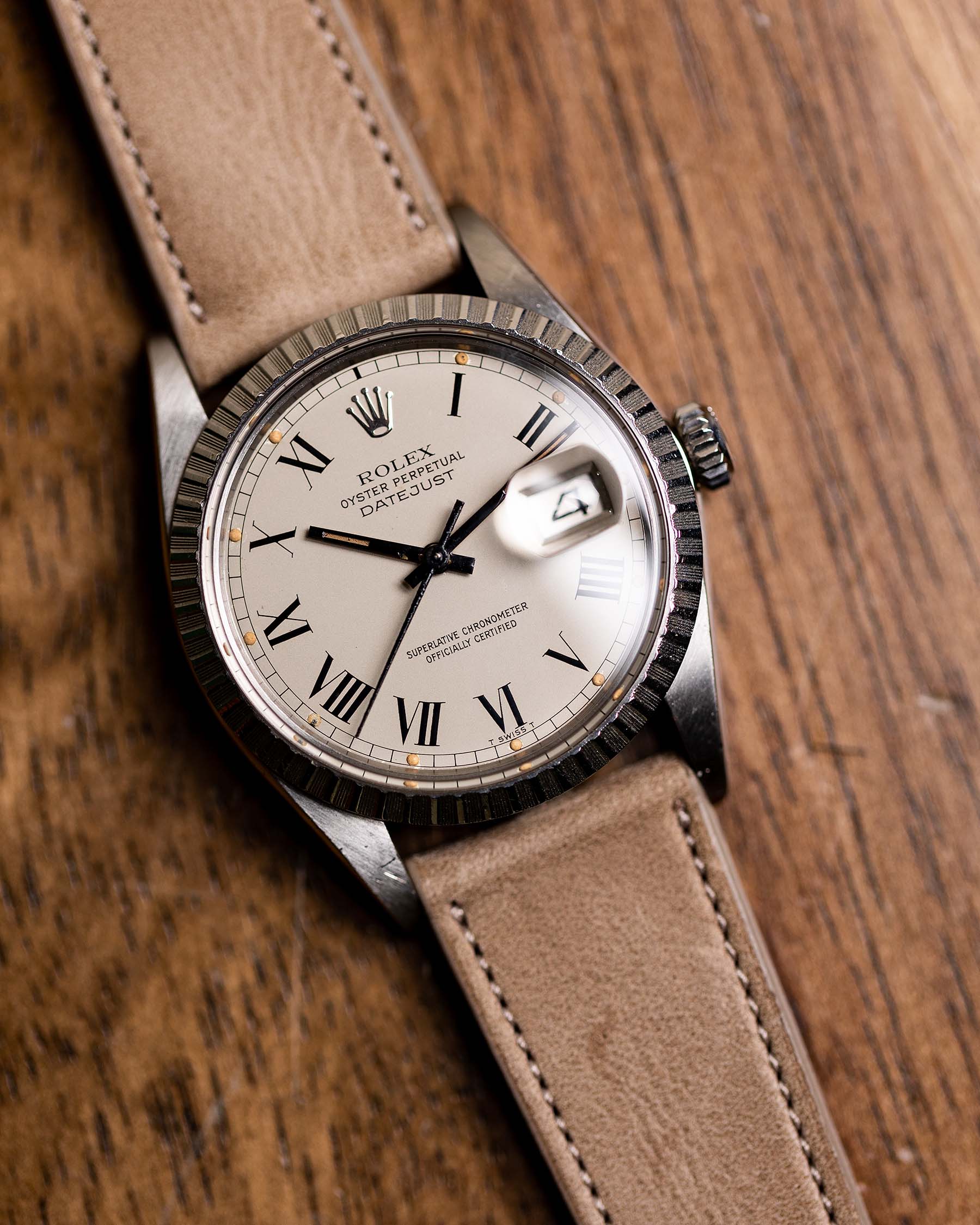 Rolex Datejust ref 16030 Gray Buckley Dial circa 1987
